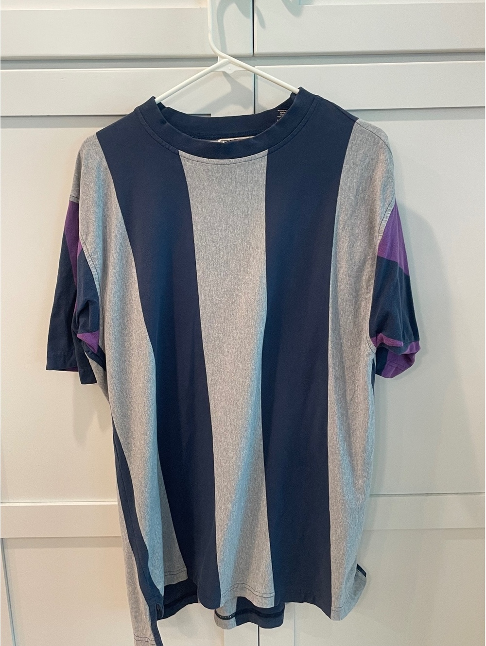 County Seat Vintage Striped Cotton T-Shirt Size Small